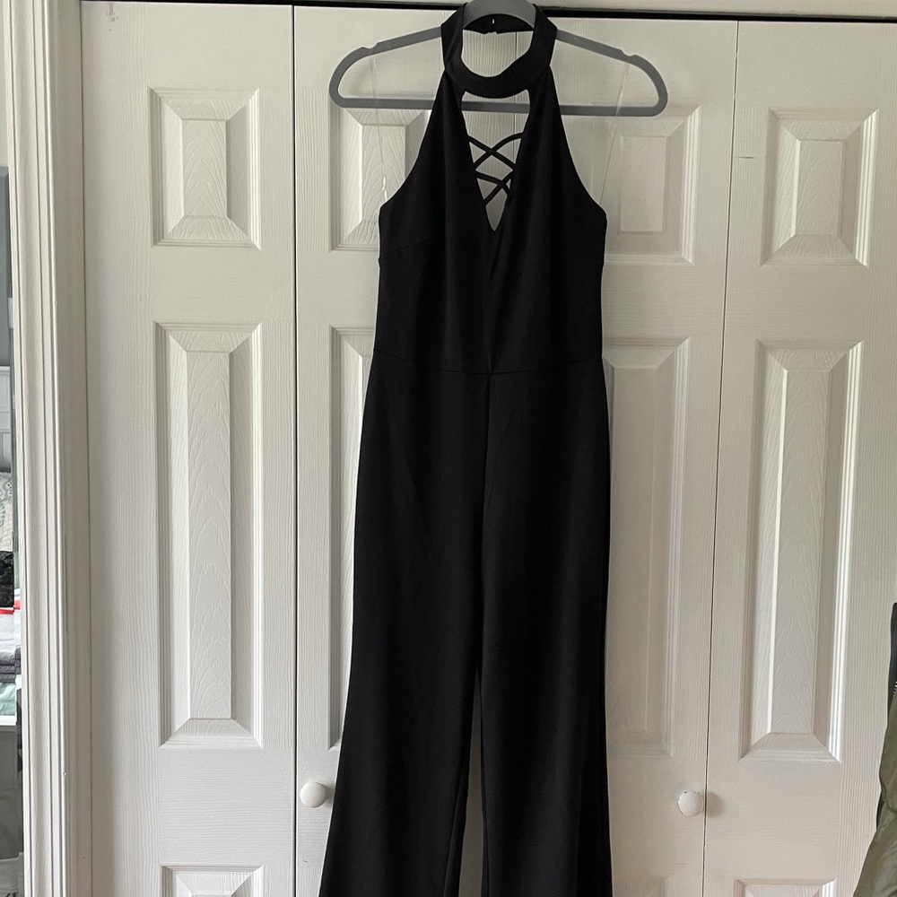 Black Halter Jumpsuit